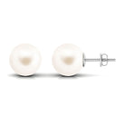 Arisha Jewels-Simple Freshwater Pearl Solitaire Stud Earrings