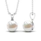 Arisha Jewels-Cultured Freshwater Pearl Solitaire Pendant Necklace