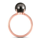 Arisha Jewels-Round Tahitian Pearl Solitaire Ring