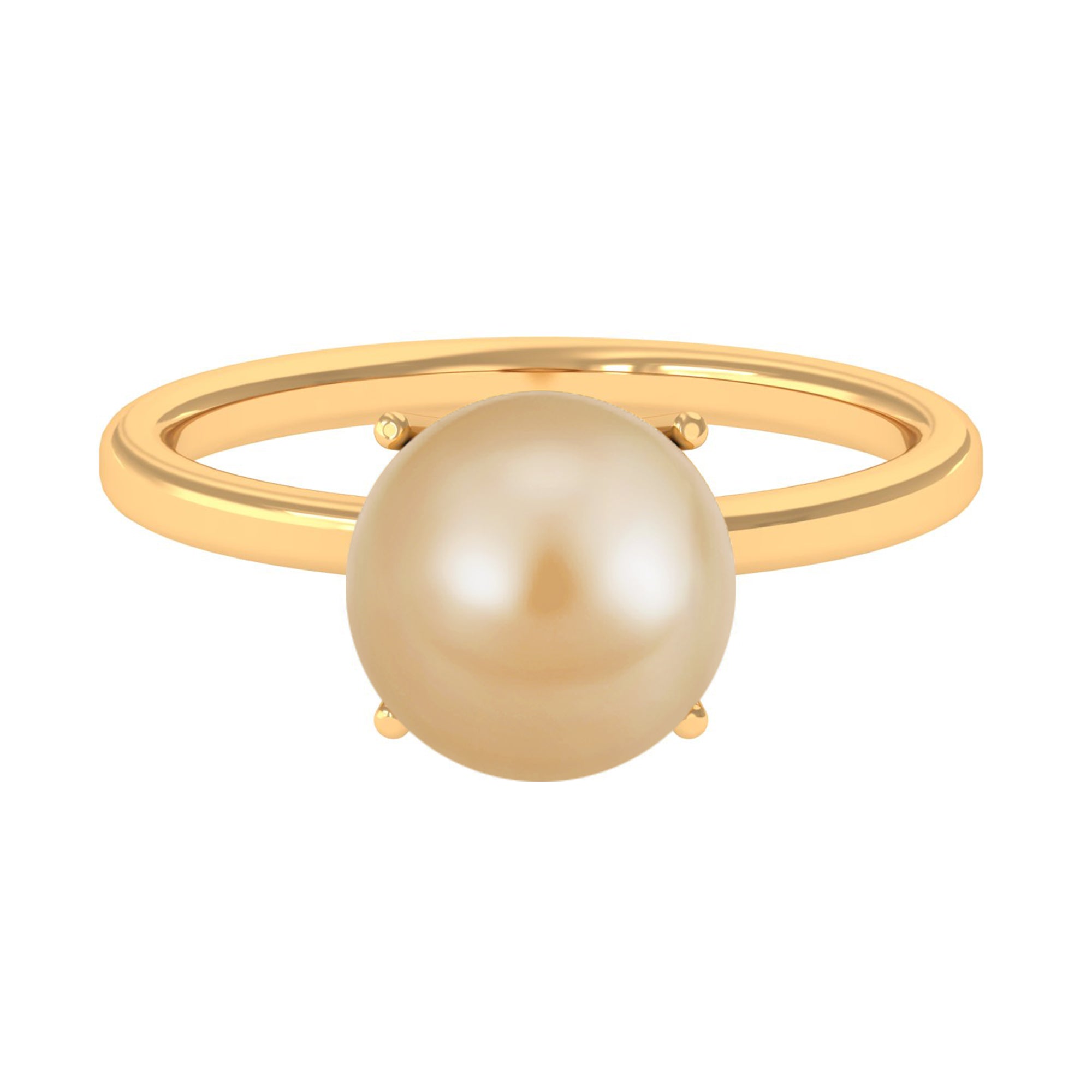 Arisha Jewels-Minimal South Sea Pearl Solitaire Ring