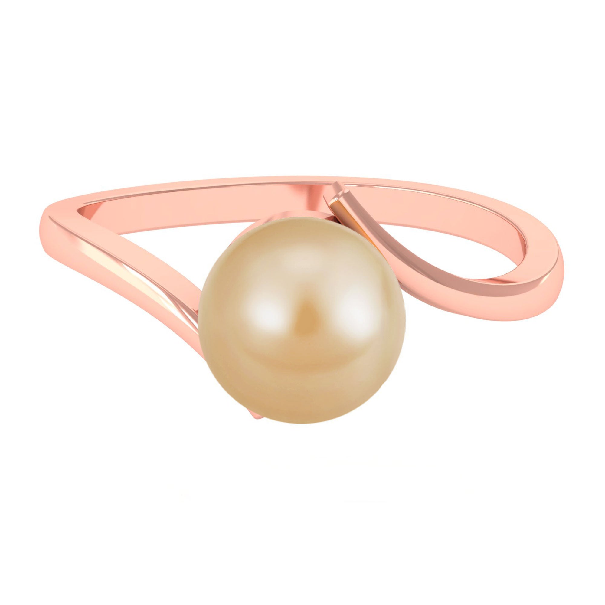 Arisha Jewels-Solitaire South Sea Pearl Bypass Ring