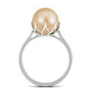 Arisha Jewels-Simple Golden South Sea Pearl Solitaire Ring