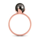 Arisha Jewels-Natural Tahitian Pearl Solitaire Ring