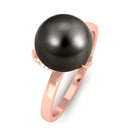 Arisha Jewels-Natural Tahitian Pearl Solitaire Ring