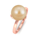 Arisha Jewels-Nature Inspired South Sea Pearl Solitaire Ring with Petals