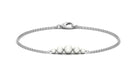 Graduated Style Freshwater Pearl Chain Bracelet Freshwater Pearl-AAAA Quality - Arisha Jewels