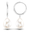 Minimal Freshwater Pearl Drop Earrings Freshwater Pearl-AAA Quality - Arisha Jewels