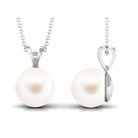 Arisha Jewels-Cultured Freshwater Pearl Solitaire Pendant Necklace